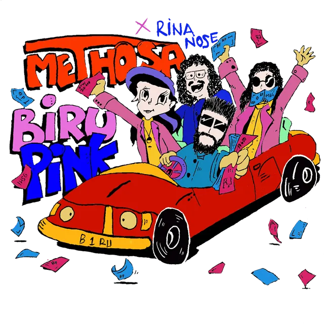 Biru Pink Hero Band